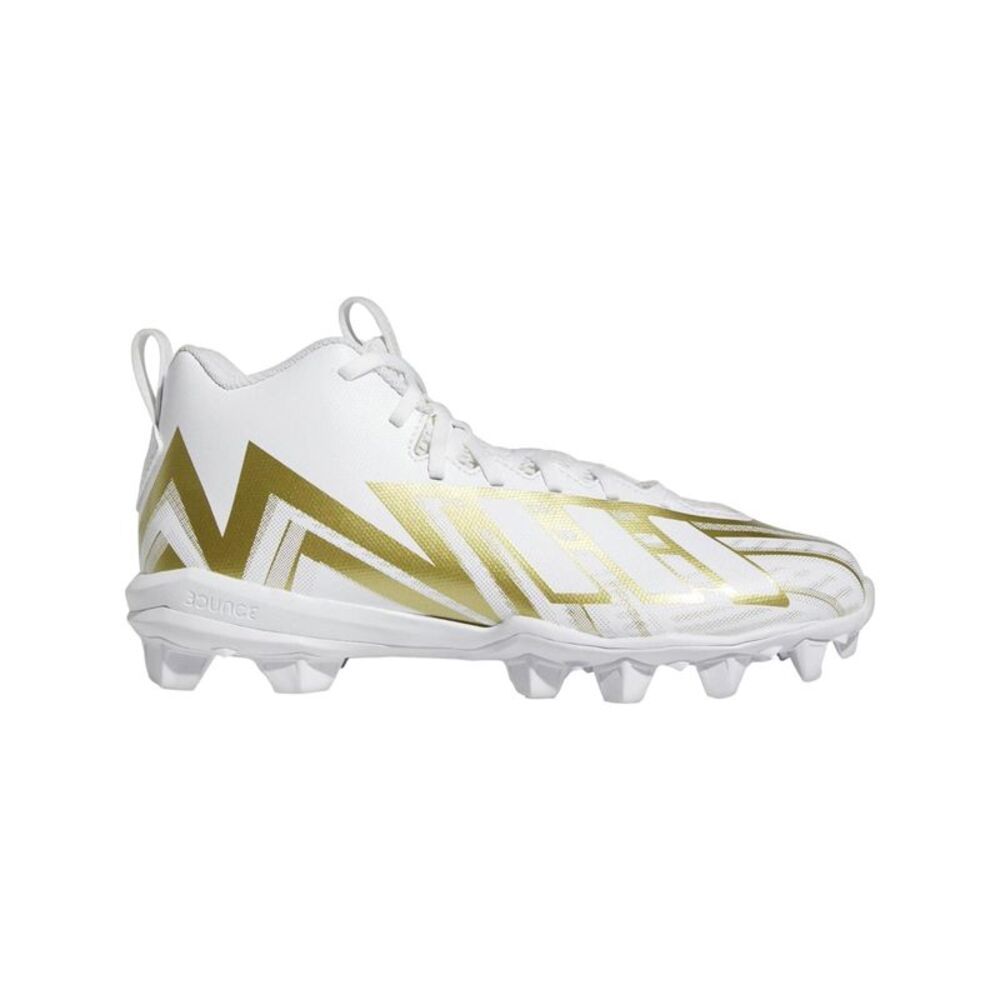 Adidas Freak Spark 23 Mid Football Cleats White / Gold HP7711 Men's
